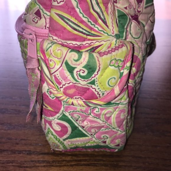 Pinwheel Pink Large Maggie Shoulder bag *RETIRED* perfect for electronic tablet - Picture 6 of 8